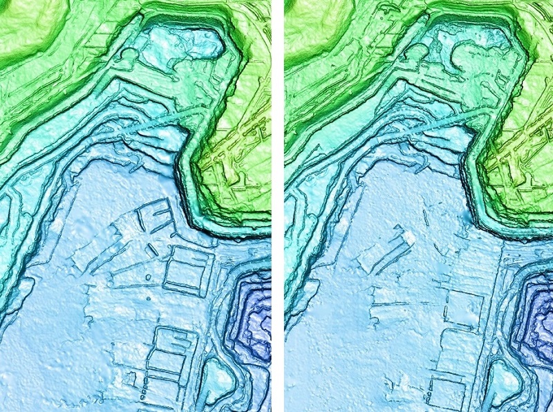 Elevation image differences