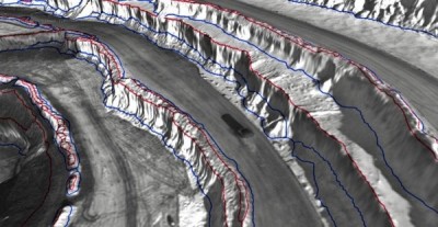 Toes and crests over a satellite photo
