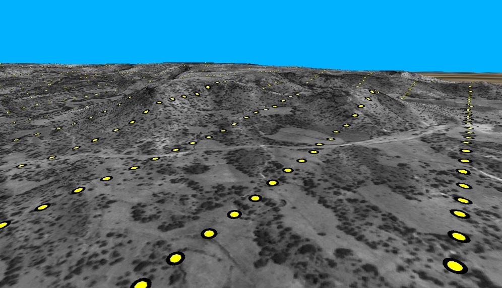 ground control survey points in eritrea test area