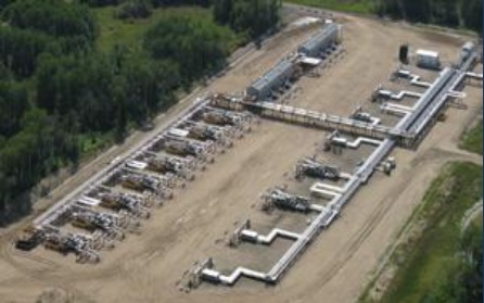 Well sites in Alberta