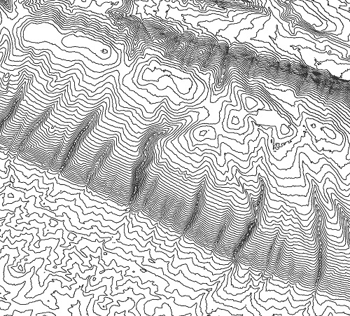 50 cm contours