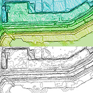 PhotoSat's 15cm accuracy elevation grid and 1m contours. Image 1 of 5