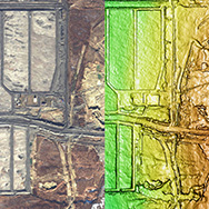 50cm WorldView-2 satellite photo and PhotoSat's 15cm accuracy topographic image. Image copyright DigitalGlobe. Image 5 of 5