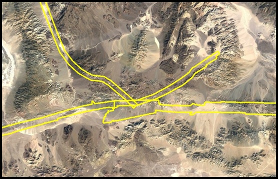 Outline of the Opentopography.org LiDAR over the Garlock East PhotoSat stereo satellite accuracy test area.