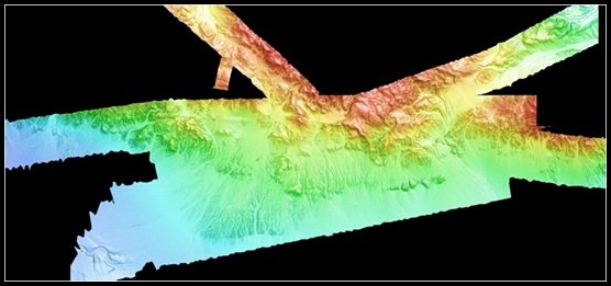LiDAR elevation image over the Garlock East PhotoSat stereo satellite accuracy test area.
