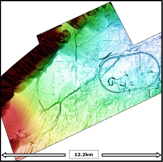 LiDAR survey elevation image for satellite survey accuracy study LiDAR survey elevation image for satellite survey accuracy study