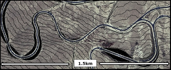 WorldView-3 orthophoto with contours Garlock Fault California WorldView-3 orthophoto with contours Garlock Fault California