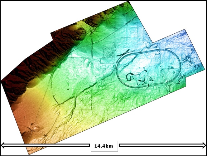 LiDAR elevation grid, Garlock Fault California LiDAR elevation grid, Garlock Fault California