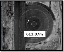Ground reference point used for the Honda California Test Track area.